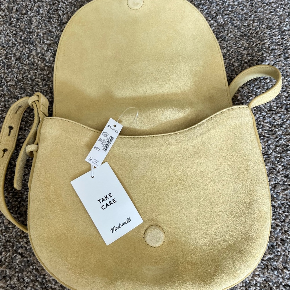 NWT Yellow Suede Dakota madewell bag - Picture 6 of 6